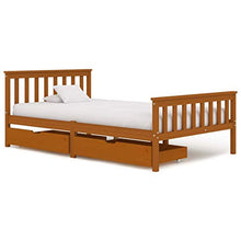 SKM Giroletto con 2 Cassetti Marrone Miele Legno di Pino 120x200 cm (31.85kg)