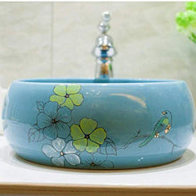 Jgophu Lavabo in ceramica semplice stile pastorale Lavabo Artigianale sopra lavello
