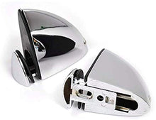 BSM Marketing - Ripiani in vetro temperato spesso 6 mm, con grande finitura cromata e supporto 600 mm, 500 mm e 400 mm (2, 500 x 100 mm)