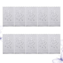 ARTFFEL Vola 50PCS Sacchetti della Candela Amore Forma Scava Fuori Carta Luminary Borse Candela Borsa Fiamma Sacchi di Carta Resistente for Candela (Double Heart) .Compleanno