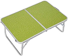 Tavolo da picnic all'aperto All'aperto multi-funzione Camping Picnic Picnic Pieghevole Tavolo Pieghevole Computer Notebook Desk Verde e arancione (Colore: B, Dimensione: L * W * H: 64 * 42 * 29 cm) Bb