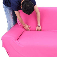 Dirgee 3 posti Divano Copri 7 Colori Solidi Full slipcover slipcover Tessuto Elasticizzato Divano Soft Cover Cover del Divano protettore Facile Misura per la casa mobili per la casa Lavabile, Rosso