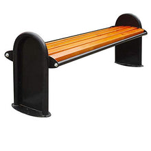 GaoF panchine da Giardino per Esterni per Uso Domestico, panchine con Schienale in Ferro Artistico, sedili per Il Tempo Libero in Legno massello Anti corrosivo, panchine Decorative da Giardino