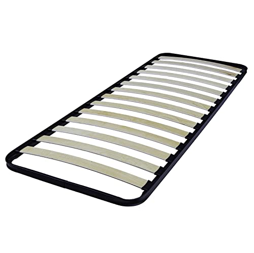 DOLCI SOGNI Rete Letto Singolo 90x190, Struttura Letto Singolo Senza Piedi, Rete Singola con Doghe di Legno, Pratica e Stabile, Rete Singola Doghe 90x190 da Incasso - 100% Made in Italy