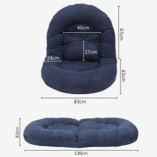 QZ-ICZY Addensare Adesso aggiornato Pigro Couch, Super Comodo Pieghevole Facile da Pulire Senza Assemblaggio Interni Esterni Piano Divano,Grigio