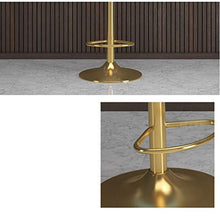 CSQ-Confortevole Inizio Alti sgabelli, Bar Caffetteria Sgabello Girevole Rotonda sede d'oro Staffa Sgabello Decorativo Stabile Base di Schienale Sedia Mobili Decorativi
