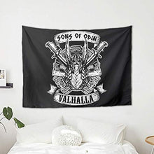 Tapisseries Viking Sons by Odin Valhalla - Testiera con stampa su sfondo bianco, 200 x 150 cm