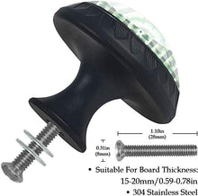 Greenrotation dei motivi dei cerchi Pomelli per Porta Set di 4 Pomelli per Mobili Manopole per Cassetti Cucina Armadio Vetro