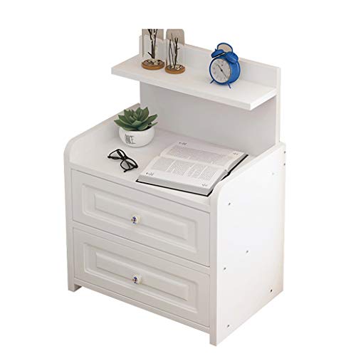 Comodino Household Assemblea Addensare Soggiorno Camera Bagno Doppio pompaggio da Terra Corridoio Multifunzione Studio Locker FANJIANI (Color : White)