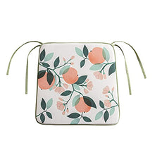 WCY Memory Foam Fruit Chair Cuscino Cuscino, Traspirante Tavolo da Pranzo Sedia Pads Pastorale Morbido overtuffed Home Decor per Sedile Cuscino-Rosa 42x44cm (17x17in) yqaae