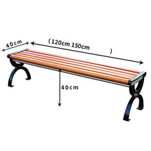outdoor product Panca da Giardino in Legno Panca da Esterno, Panca per Il Tempo Libero all'aperto con terrazza, Sedili da Parco con braccioli e schienali, Adatto a Prato, Portico