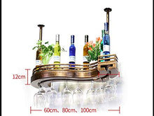 YWYW Portabicchieri da Vino Portabicchieri da Vino a mensola Portabicchieri da Vino Portabicchieri da Vino Portabicchieri da Champagne Portabicchieri (Dimensioni: 60 * 23 cm)