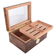 Custodia per Sigari, Scatola Portaoggetti per Portasigari da Esterno da Viaggio Portatile in Legno di Cedro, Regalo Adatto per i Tuoi Amici e te Stesso, Design Elegante e Lussuoso