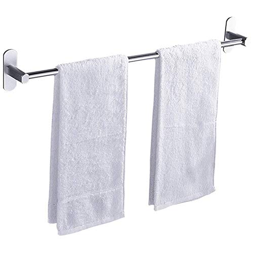 Nfudishpu Portasciugamani Multifunzione - Portasciugamani Bagno Montato a Parete, portasciugamani Singolo Bagno, Senza punzonatura ， 30 cm, Autoadesivo