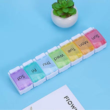 DOITOOL - Contenitore per pillole da viaggio, 1 pezzo, per pillole settimanali, colorato, portatile, 7 scomparti, mini organizer per tablet medicinali