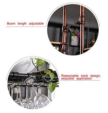 MRJG - Portabottiglie creativo da appendere per vino, creativa per casa, bar, studio, hotel, ecc. (marrone) (dimensioni: 120 x 30 cm)