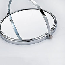 HTDZDX Specchio per Trucco Pieghevole per Bagno/Specchio per medicazione telescopico bifacciale/Specchio per Bellezza Argento
