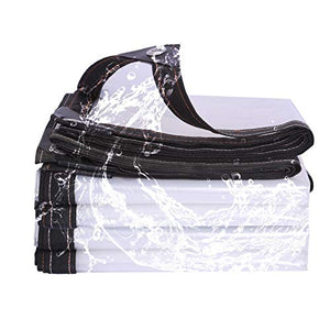 Telo è occhiellato tutti i lati Impermeabile Telo, 0,12 mm PE Le piante mantengono una copertura calda Mobili da giardino Pioggia Shelter Baldacchino da campeggio ( Color : Clear , Size : 2.8x7.8m )