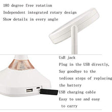 Specchio per Il Trucco, specchi per Il Trucco del Bagno con ingrandimento 5X Illuminato a LED - Specchio per Il Trucco con luci 1X / 5X Specchio da Viaggio ingrandito