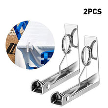 SHEDE Acciaio Inox Fermatovaglia Tavolo Pinza Fermatovaglia con Clip A Molla in Acciaio Inox Antiscivolo Fissatovaglia A Molla per Ristorante Feste Picnic Brilliant