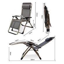 Sywlwxkq Sedie Heavy Duty Zero Gravity, Sedia reclinabile Pieghevole, Sedie da Spiaggia, Sedie a Sdraio a Sdraio, Sedie per Il Tempo Libero, Sedie a Sdraio, Campeggio con Patio in Spiaggia,
