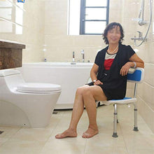 LIPENLI. Bagno Sedile Regolabile in Altezza 7 Regolabile in Alluminio Schienale Sgabello for Anziani Bath Sgabello