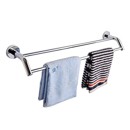 MBYW Portasciugamani Moderno Minimalista Portasciugamani Elegante per Il Bagno di Moda Ciondolo portasciugamani Doppio Cromato Porta Asciugamani Doppio Porta Asciugamani 7148-2