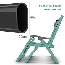 HXCD Sedia a Sdraio a gravità Zero per Giardino, Sedia a Sdraio Pieghevole reclinabili Pieghevoli in Metallo Resistente Portatile Rilassante Letto reclinabile mobili da Giardino per Prato all'ape