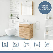 Planetmöbel Set di mobili da bagno, 64 cm, per bagno, WC (rovere Sonoma)