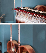 YWYW portabottiglie portabottiglie in Metallo portabottiglie portabicchieri portabottiglie Creative portabottiglie per Bar del Soggiorno portabicchieri sospesi (Dimensioni: L150 * 30CM)