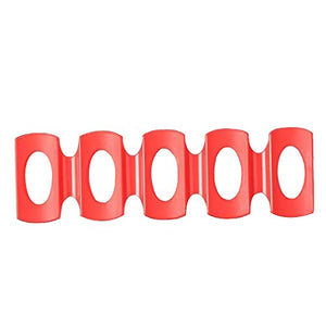 Portabottiglia Vassoio Contenitore Supporto Bottiglia Vino Birra Frigorifero Silicone Impila L'attrezzo Ordinato - Rosso