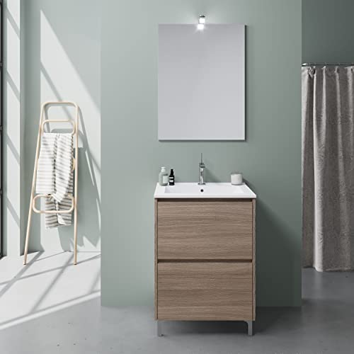 Kiamami Valentina MOBILE BAGNO A TERRA CON LAVABO DA 60 CM | LAGUNA