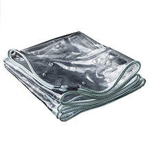CXF Trasparente Strato incatramata Pioggia ispessite See-Through in plastica Panno all'aperto Cortile Tende e PVC, 0,5 Millimetri di Spessore, 500 g/m² a Prova di Sun Telo Occhiellato Retinato