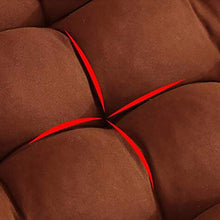 Cuscino da banco da esterno da esterno, cuscini da oscillazione trapuntata cuscini per sedie a dondolo imbottito impilato mobili imbottiti con sedili lunghi con cravatte rosa 48x150 cm (19x59in) yqaae