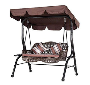 DFJU Coprisedili per Sedia, tettuccio di Ricambio per Sedile Altalena 2 e 3 posti Copri Amaca Top Garden Outdoor (114x164x15cm, Verde)