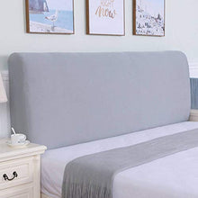 Copriletto telescopico testata letto, parapolvere testata letto, decorazione comodino casa, grigio chiaro, 120 * 65