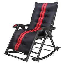 SHUAIIJUAN Sedia per il tempo libero domestico Rocking Chairs for adulti Sdraio reclinabile Sedie regolabile reclinabile Sedia pieghevole esterna del giardino sedia di svago for Patio, campeggio, spia