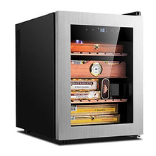 Guoda Humidor Cigar Humidor/Hot Film Vetro Temperato/Controllo della Temperatura E Idratante / 4 Strati/Dimensioni 34.5x49x47cm / Nero