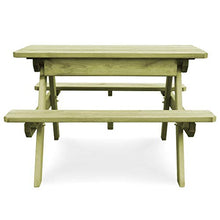 FAMIROSA Tavolo da Picnic con Panche 90x90x58 cm in Pino Impregnato