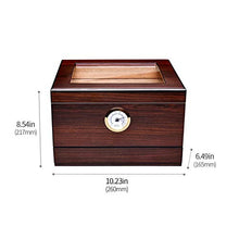 Zhengowen Scatola Porta Sigari Scatola di immagazzinaggio in Due Parti di Humidor Cedar Sigaro in Legno di Cedro con Accessori per sigari igrometro Scatola Porta Sigari per Casa