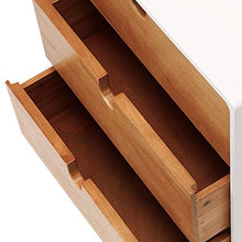 in Legno Massiccio Comodino Armadietto di Immagazzinaggio Vernice Armadietto Laterale Mobiletto in Legno Massello Semplice (Color : White, Size : 40 * 50 * 68CM)