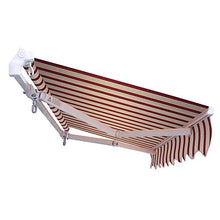 VERDELOOK Tenda da Sole Panarea avvolgibile, larghezza 4 m e sporgenza reclinabile fino a 2,5 m, beige e bordeaux