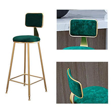 ZEH Sedia da Pranzo, Sedia Bracciolo, Seggiolone, Sgabello Sgabello Steckrest Iron Bar Sgabello Cucina Home Cucina Seggiolone, Trucco for caffetteria for la Colazione, Cuscino Morbido Rotondo FACAI