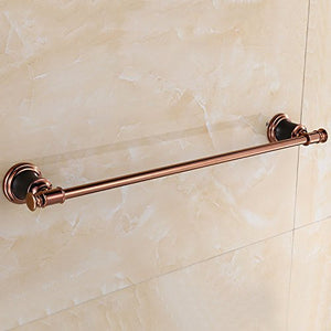 MBYW Portasciugamani Moderno Minimalista Portasciugamani Elegante per Il Bagno di Moda Portasciugamani ad Asta Singola_Cinturino in Acciaio Legato in zama + monoforo in Formato Piccolo