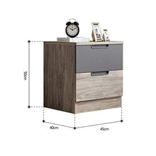 Comodino Camera da Letto Semplice Mini Cassetto Armadio di stoccaggio Mobili Multi-Funzione Doppio pompaggio Armadietto di personalità Cuscinetto Laterale 300KG-50x40x45cm FANJIANI