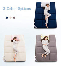 Pieghevole Materasso Tatami Stuoie Bed Ground Materasso Letto Futon Matrimoniale Dormitori Campeggio Firm Cotone Futon Portatile Fodera/Blue / 180x200cm