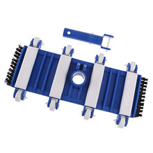 Fenteer Testa Vuoto Vaso Aspirante Pulitore Piscine Flessibile Cemento Plastica Blu Bianco