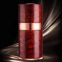 SMEJS Portatile da Viaggio in Pelle Cigar Humidor - Wearable e sigillabile Portable Desktop Cedar Legno ricoperto Humidor