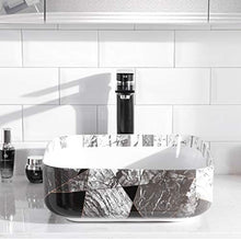 Lavandini bagno Lavelli da Bagno Lavabo in Ceramica Semplice Bagno Vanità Regalo in Stile Grigio Bianco e Nero (Color : Bianca, Size : 40x40x15cm)
