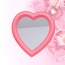 BESPORTBLE Specchio per Il Trucco del Cuore Specchio a Forma di Cuore Specchio Cosmetico da Tavolo Specchio da Parete Specchio Cosmetico